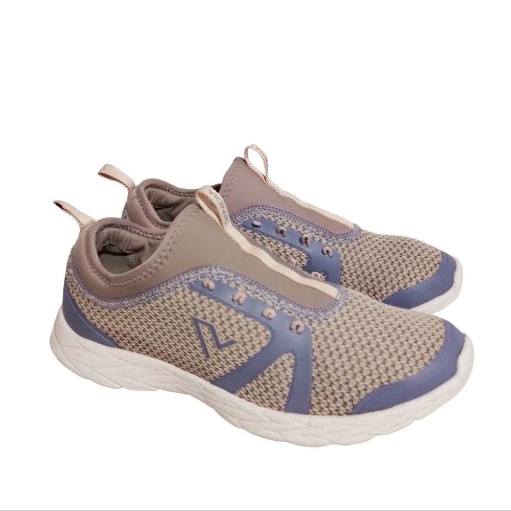 Vionic Brisk Alma Running Shoes Women’s 9.5 WIDE Active Lace-up Purple Pink Knit
